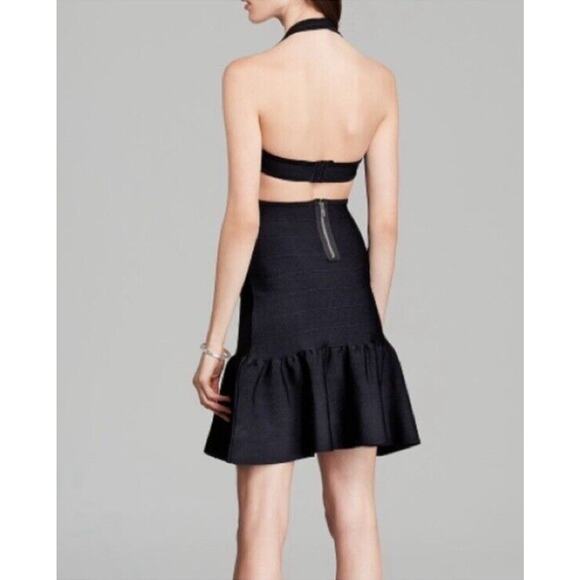 Guess Sweater Mirage Cut Out Bandage Black Dress W41K0IZ0HR0 NWT $138 XS - Picture 2 of 11